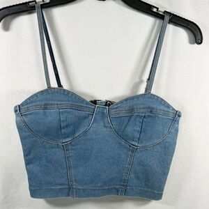 DENIM CORSET TOP